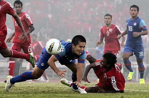 सैफ चैम्पियनशिपः सुनील छेत्री के गोल से फाइनल में पहुंचा भारत