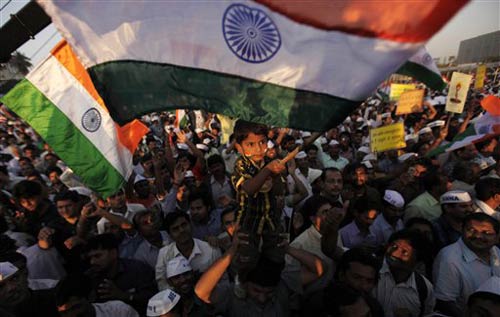 तस्‍वीरों में देखें मुंबई में अन्‍ना का अनशन  | मैं भी अन्‍ना...