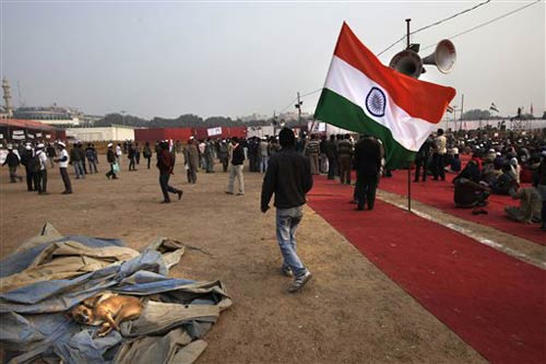 तस्‍वीरों में देखें मुंबई में अन्‍ना का अनशन  | मैं भी अन्‍ना...