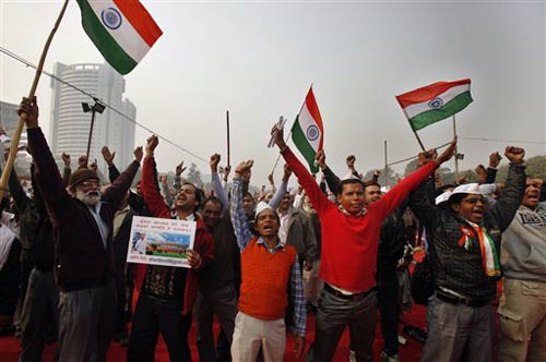 तस्‍वीरों में देखें मुंबई में अन्‍ना का अनशन  | मैं भी अन्‍ना...