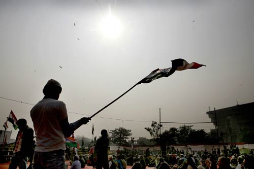 तस्‍वीरों में देखें मुंबई में अन्‍ना का अनशन  | मैं भी अन्‍ना...