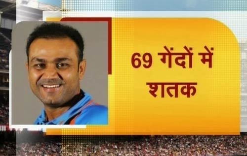 तस्वीरों में देखें सहवाग ने कैसे लगाया दोहरा शतक