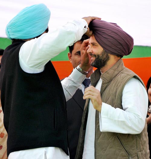 पंजाब के चुनावी रंग में रंगे राहुल गांधी