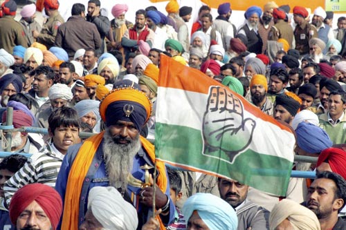 पंजाब के चुनावी रंग में रंगे राहुल गांधी