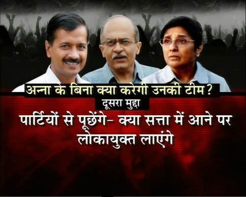 बगैर कप्‍तान कंफ्यूज हो गई टीम अन्‍ना! | मुंबई में अनशन