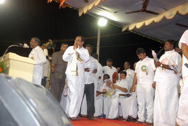 कुडानकुलम परमाणु परियोजना के समर्थन में कांग्रेस की रैली