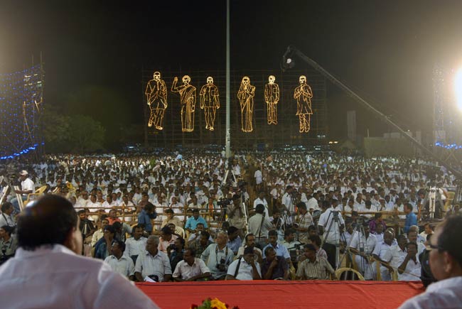 कुडानकुलम परमाणु परियोजना के समर्थन में कांग्रेस की रैली