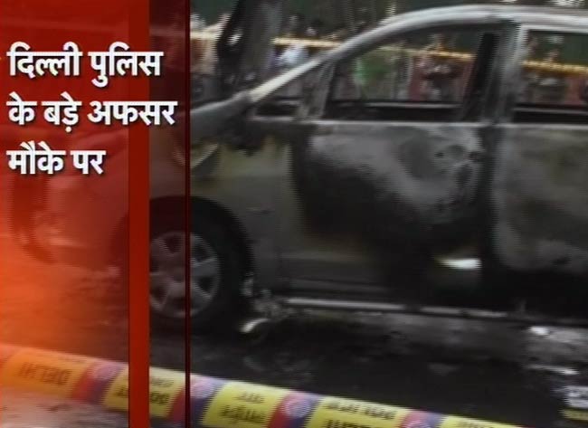 तस्‍वीरों में देखिए कैसे हुआ इजरायली दूतावास की कार में धमाका