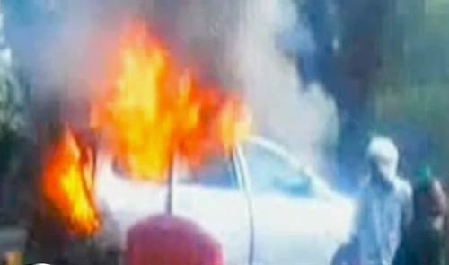 तस्‍वीरों में देखिए कैसे हुआ इजरायली दूतावास की कार में धमाका