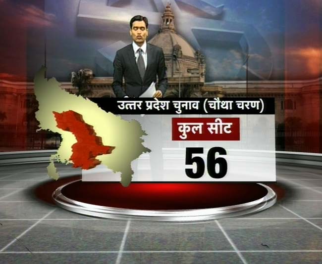 देखिए यूपी में चौथे दौर के चुनाव की तस्‍वीरें
