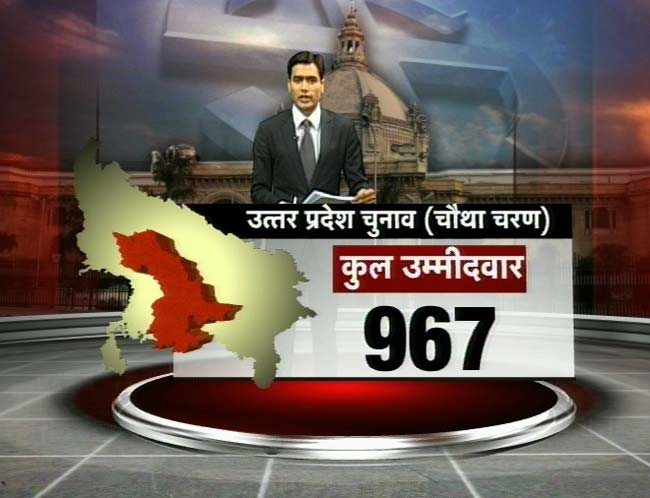 देखिए यूपी में चौथे दौर के चुनाव की तस्‍वीरें