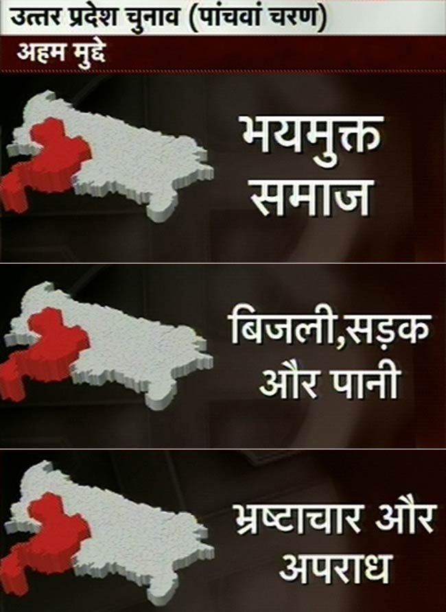 देखिए यूपी में पांचवे दौर के चुनाव की तस्‍वीरें