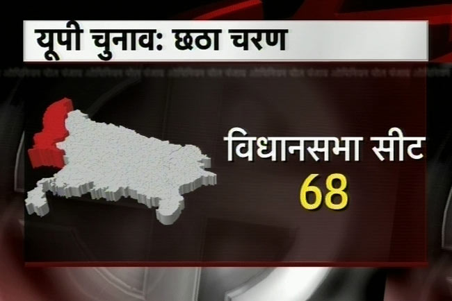 देखिए यूपी में छठे दौर की वोटिंग की तस्वीरें