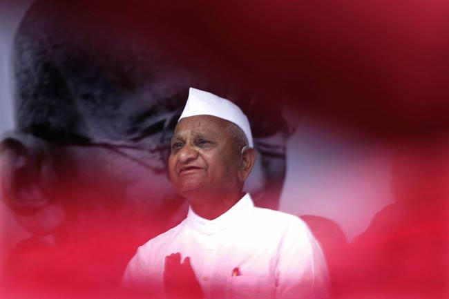 जंतर मंतर पर अन्‍ना का अनशन | हर दिल में अन्ना