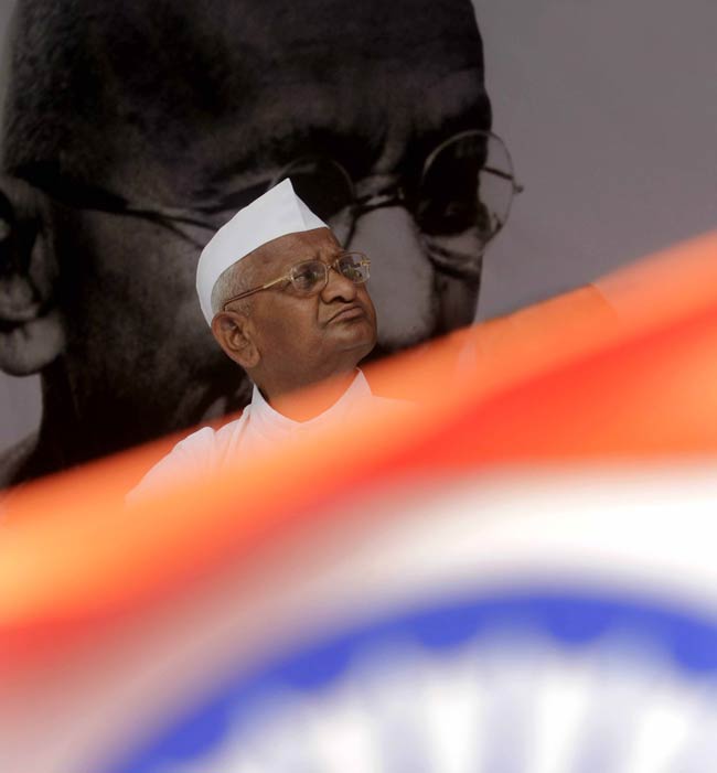 जंतर मंतर पर अन्‍ना का अनशन | हर दिल में अन्ना