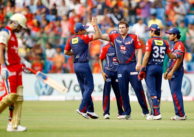 आईपीएल-5: बैंगलोर ने दिल्‍ली को 20 रनों से हराया