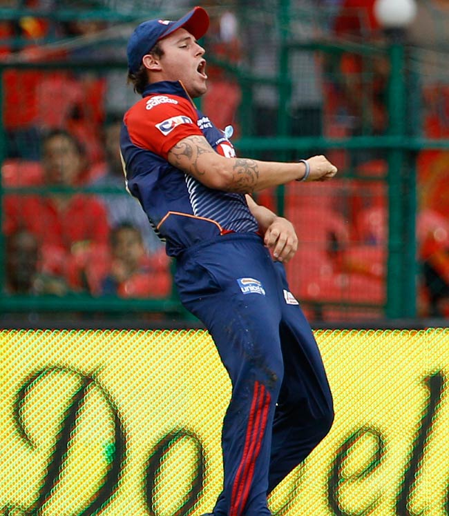 आईपीएल-5: बैंगलोर ने दिल्‍ली को 20 रनों से हराया