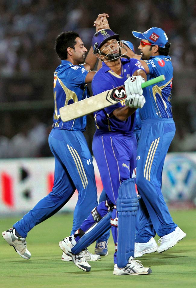 राजस्‍थान को मुंबई ने दी 10 विकेट से मात