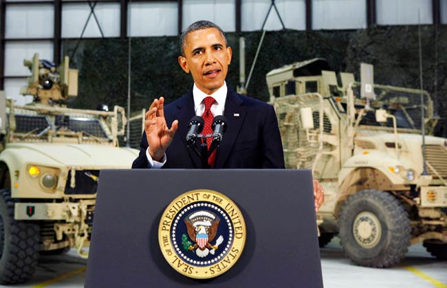 अफगानिस्तान की अघोषित यात्रा पर पहुंचे ओबामा