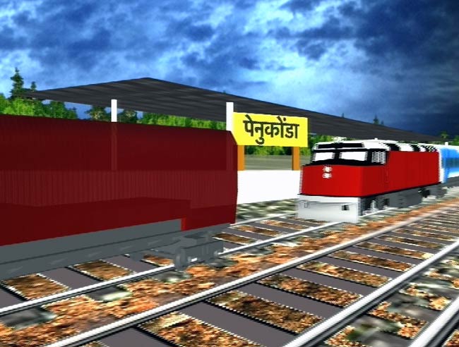 देखें कैसे मालगाड़ी से टकराई हम्‍पी एक्‍सप्रेस