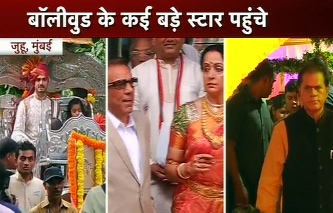 ईशा और भरत तख्‍तानी की शादी की तस्‍वीरें |  संगीत समारोह