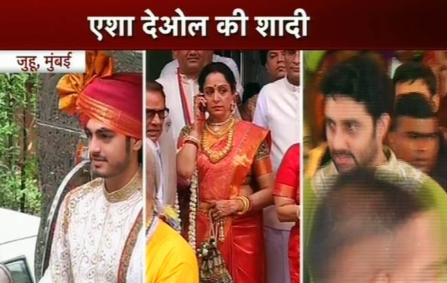 ईशा और भरत तख्‍तानी की शादी की तस्‍वीरें |  संगीत समारोह