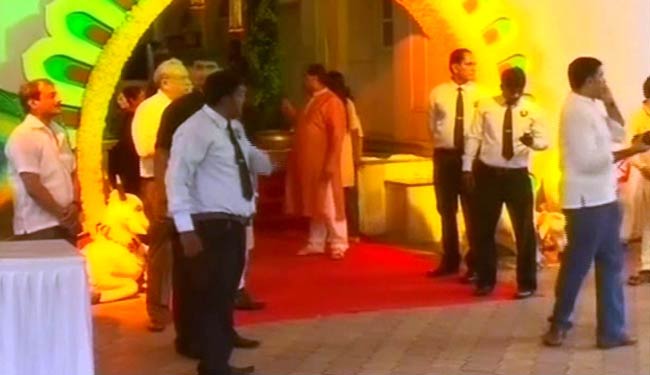 ईशा और भरत तख्‍तानी की शादी की तस्‍वीरें |  संगीत समारोह