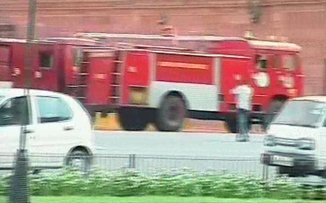 नार्थ ब्‍लॉक में गृह मंत्रालय के दफ्तर में लगी आग