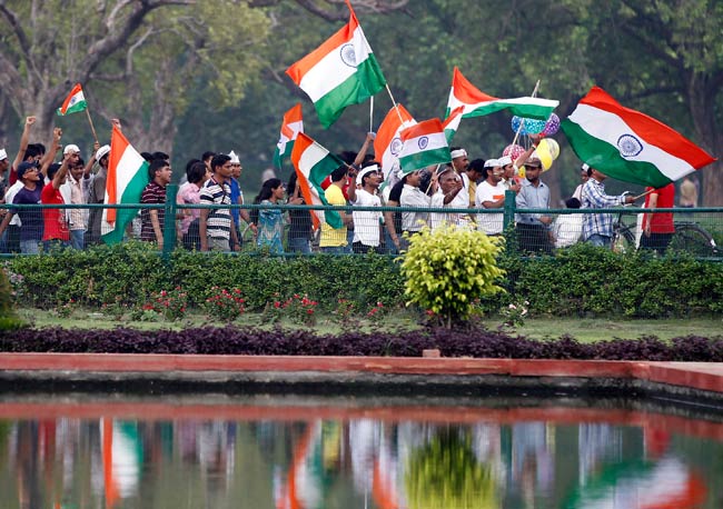 अनशन पर अन्‍ना, आंदोलनकारियों में जोश | फोटो: 4th Day