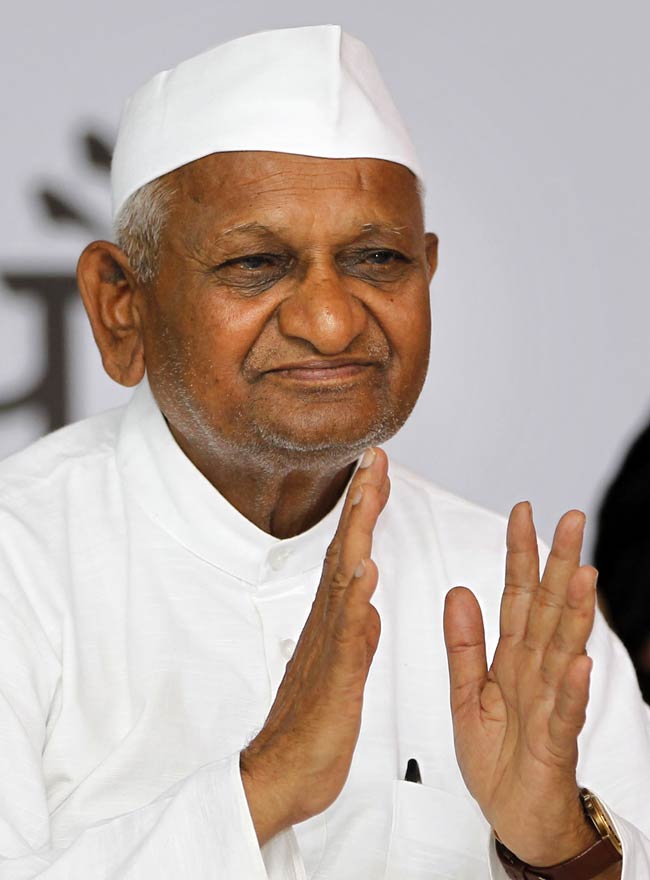 एक बार फिर अन्‍ना ने भरी हुंकार | फोटो: 5th Day