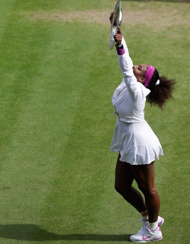 सेरेना के सिर सजा विम्‍बलडन का ताज | विंबलडन में सचिन