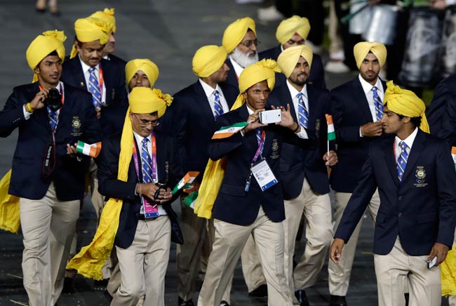 लंदन ओलंपिक में भारतीय दल का जोरदार स्‍वागत | उद्घाटन समारोह