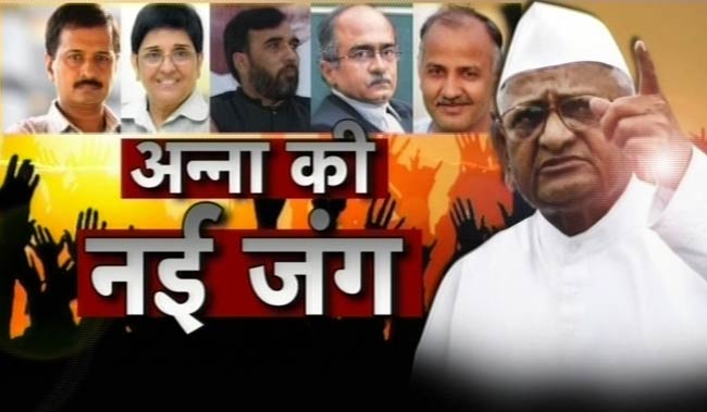 टीम अन्ना के अनशन के पहले दिन की तस्वीरें | अनशन LIVE