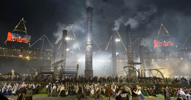 तस्वीरों में देखें लंदन ओलंपिक का उद्घाटन समारोह