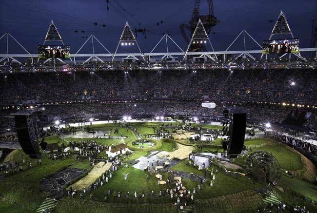 तस्वीरों में देखें लंदन ओलंपिक का उद्घाटन समारोह