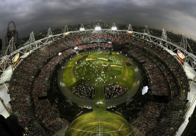 तस्वीरों में देखें लंदन ओलंपिक का उद्घाटन समारोह