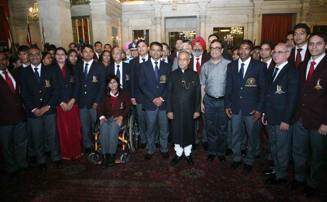 खेल जगत के दिग्गजों को राष्ट्रपति ने किया सम्मानित