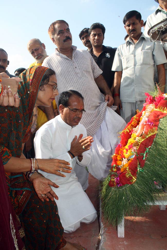 भक्‍तों ने दी गणपति को विदाई | गणेशोत्सव की धूम