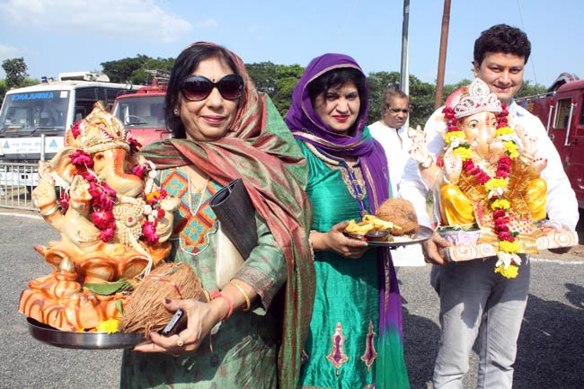 भक्‍तों ने दी गणपति को विदाई | गणेशोत्सव की धूम