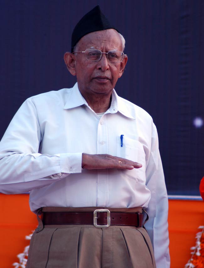 RSS के पूर्व प्रमुख के एस सुदर्शन का निधन