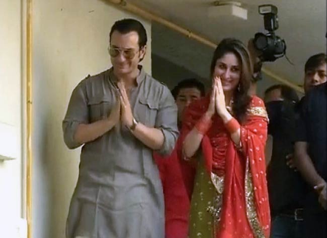 शादी के बंधन में बंधे सैफ-करीना | अनदेखी करीना