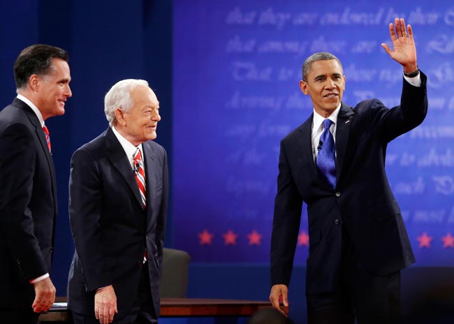 तीसरी बहस में भी ओबामा पड़े रोमनी पर भारी