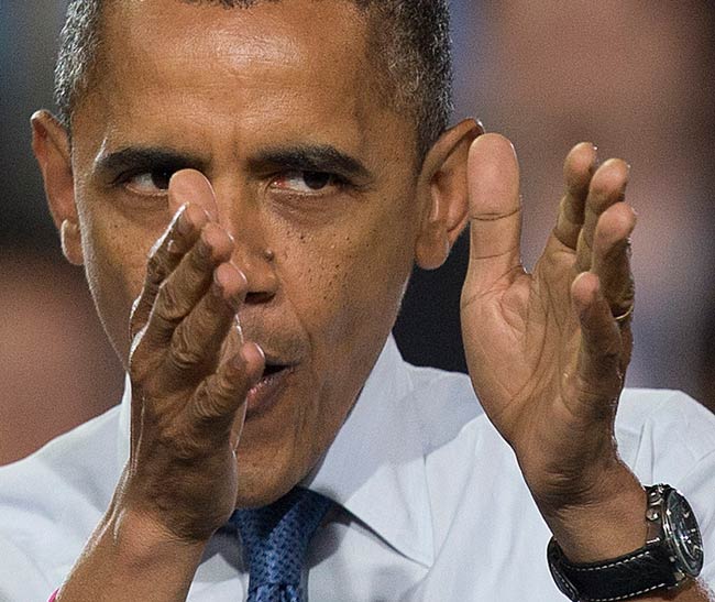 तूफान ने रोका ओबामा, रोमनी का चुनावी अभियान