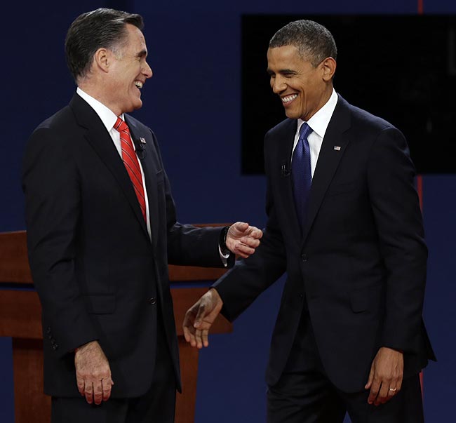 आर्थिक नीतियों पर ओबामा, रोमनी में जोरदार बहस