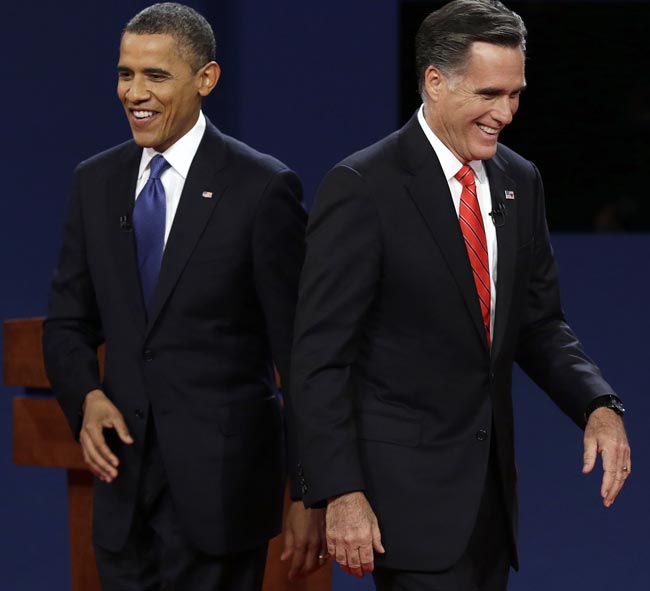 आर्थिक नीतियों पर ओबामा, रोमनी में जोरदार बहस