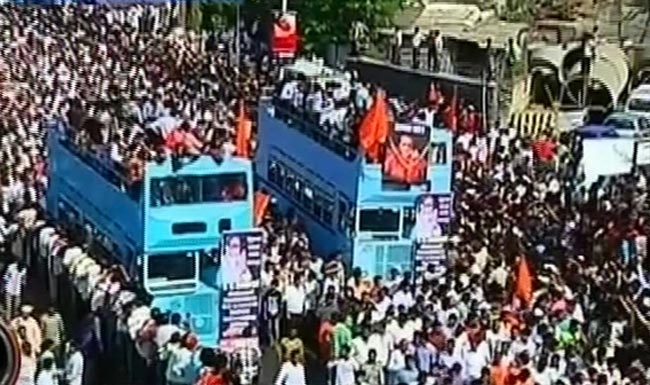 बाला साहेब ठाकरे की अंतिम यात्रा | नहीं रहे बाला साहेब