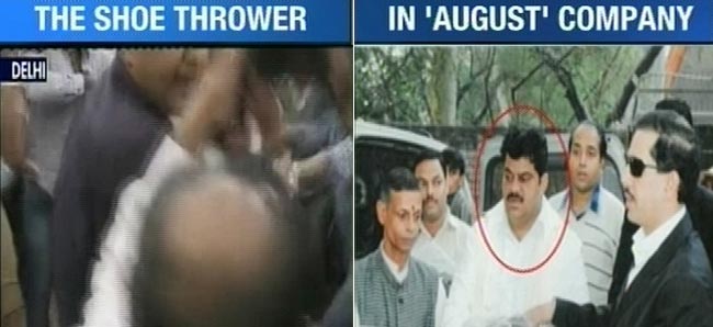 अरविंद केजरीवाल पर चला कांग्रेसी जूता!