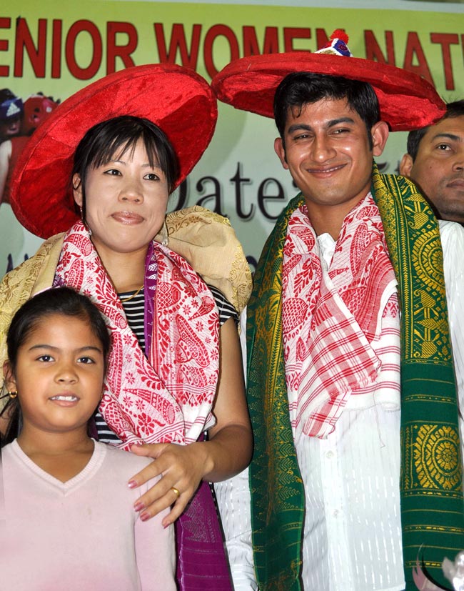 असम बॉक्सिंग फेडरेशन ने किया मैरी कॉम को सम्मानित