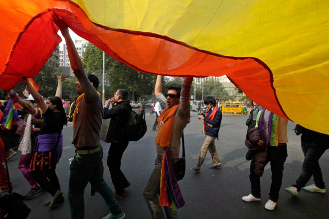 समलैंगिक अधिकारों को लेकर दिल्‍ली में परेड