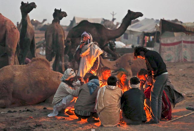 मशहूर पुष्कर मेला शुरू, उमड़ पड़ी भीड़